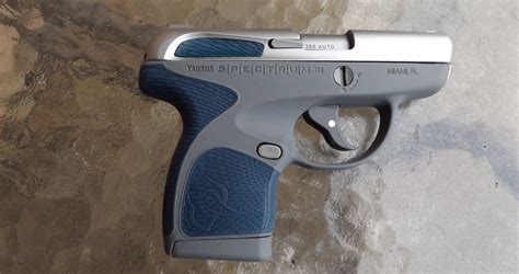 Taurus spectrum reviews. The Taurus SPECTRUM is the first semi-automatic pistol equipped with soft-touch panels seamlessly integrated into the grip and slide. Its breakthrough desig... 