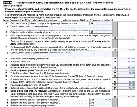 Tax Form 8824 Completed Examples