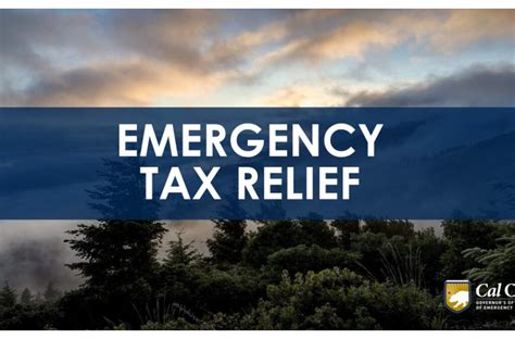 Tax Relief for Californians Impacted by Storms Cal OES News