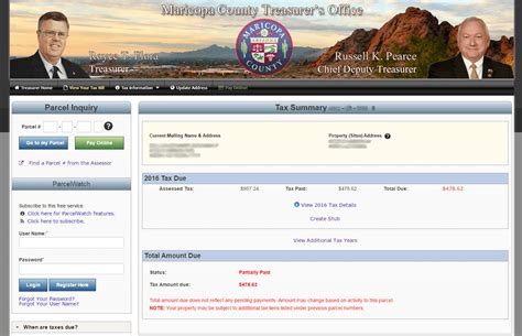 Visit the Maricopa County Treasurer’s Office website, type in your Assessor's Parcel Number (APN), and click on your tax bill to find districts or jurisdictions taxing your property with a comparison to last year's taxation.. 