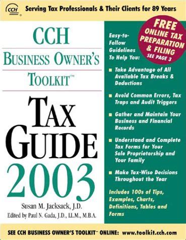 Tax guide 2000 cch business owner s toolkit toolkit tax. - Crucible literature guide teacher answer key.