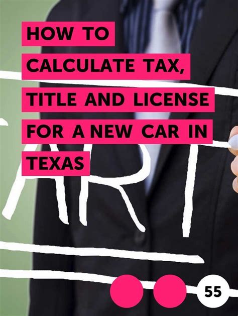 Sales Tax: 6.25% of the total vehicle purchase price; Title Transfer Fee: $28 to $33 (varies by county); Tag / License Fee: $51.75 base fee, $10 local fee.. 