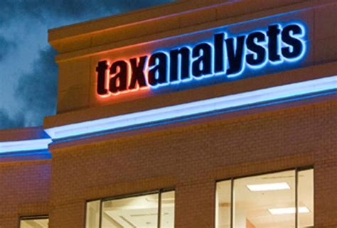 PHONE: 800-955-2444 CONNECT: Tax Analysts is a tax publisher and does not provide tax advice or preparation services.. 