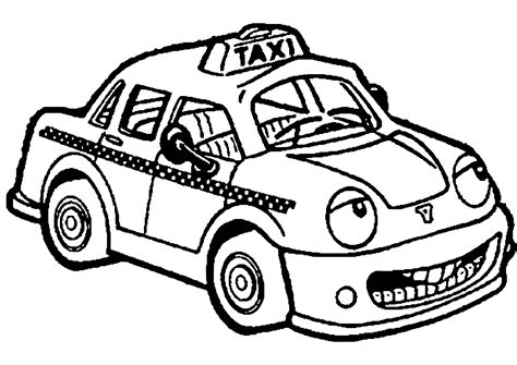 Taxi Sheet Coloring Pages