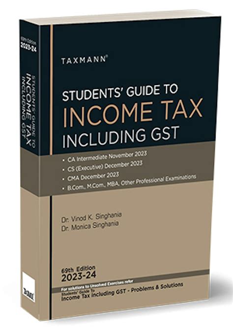 Taxmann students guide to income tax by dr vinod kumar singhania. - Was muss jeder von den hypotheken und vom grundbuch wissen?.