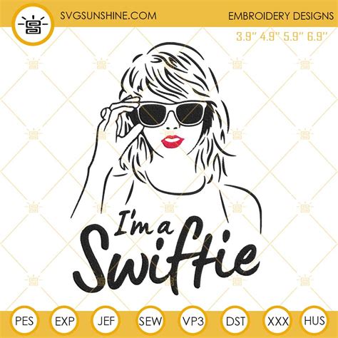 Taylor Swift Embroidery Pattern