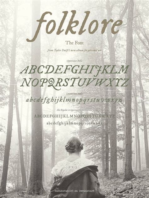 Taylor Swift Font Folklore