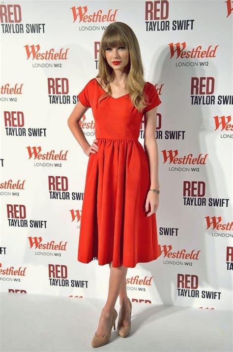 Taylor Swift Red Dress Photoshoot