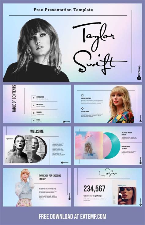 Taylor Swift Slide Template