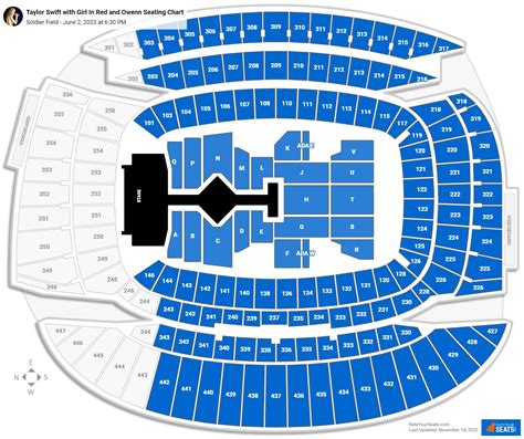Taylor Swift Soldier Field Seating Chart