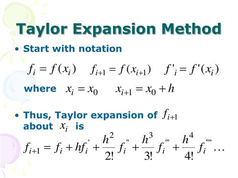 Taylor expansion. A.5 Table of Taylor Expansions. A.6 3d Coordinate Systems. A.6.1 Cartesian Coordinates. A.6.2 Cylindrical Coordinates. A.6.3 Spherical Coordinates. ... Then if the function \(f\) has \(n+1\) derivatives on an interval that contains both \(x_0\) and \(x\text{,}\) we have the Taylor expansion 