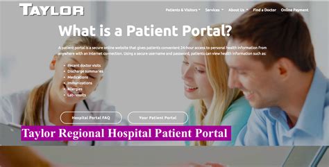Taylor regional hospital patient portal. Things To Know About Taylor regional hospital patient portal. 