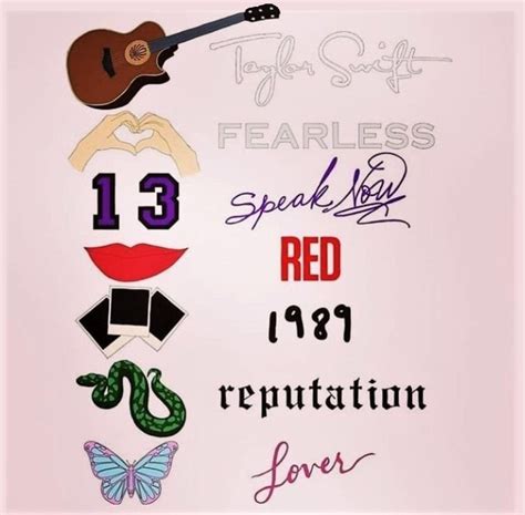 Taylor swift album logos. Taylor Swift and her team have moved quickly to respond to accusations that she copied the logo for the merchandise that goes with her new album, "Folklore," ... 
