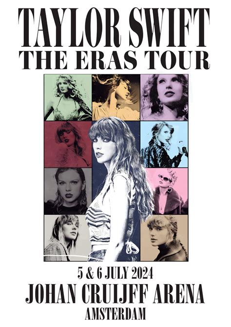 Taylor swift amsterdam eras tour. Jul 5, 2023 · Before then was The Red Tour in 2013 and 2014, and her Speak Now World Tour from 2011 to 2012. Taylor Swift The Eras Tour 2023 Europe, Asia, Australia (new dates in bold) Feb. 7 – Tokyo, JPN ... 