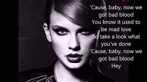 Taylor swift bad blood lyrics. If you love like that, blood runs cold! 'Cause baby, now we've got bad blood You know it used to be mad love So take a look what you've done 'Cause baby, now we've got bad … 