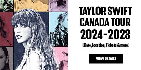 Taylor swift canadian tour. Taylor Swift announced on Aug 3. she would perform in Canada during the 2024 leg of her international tour after Canadian backlash to being excluded from the initially announced dates. 