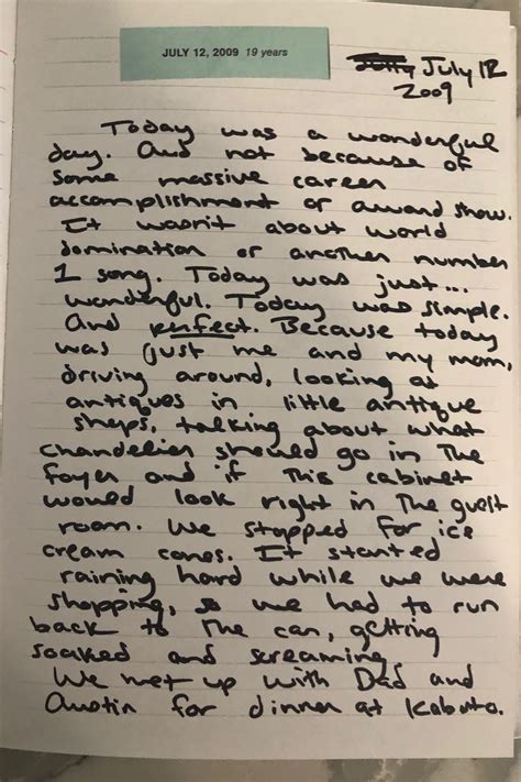 Taylor Swift will release her old diary entries with her new album.The 29-year-old singer is set to drop her new record Lover and she has revealed that she will include 120 pages from her personal .... 