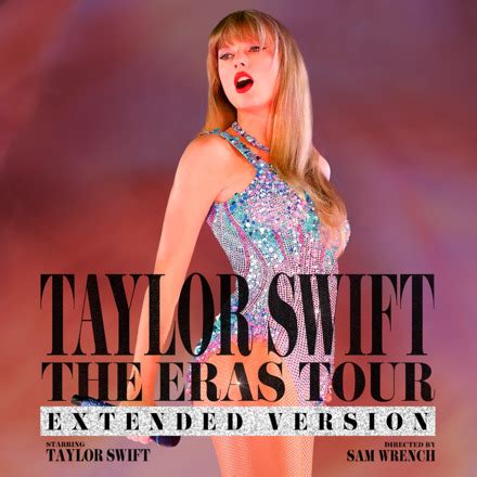 Taylor swift eras tour extended. Taylor Swift's The Eras Tour concert film is heading to Disney+ with new songs set for streaming; ... the three bonus tracks featured in the extended, rental version of The Eras Tour concert film. 