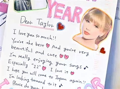 Taylor swift fan mail. Fan mail is mail sent to a public figure, especially a celebrity, by their admirers or "fans". In return for a fan's support and admiration, public figures ... 
