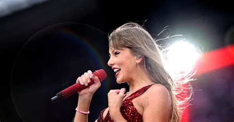 Taylor Swift in Cincinnati, Ohio on 1 July. Fans have been queueing for days in Singapore, her only tour date in south-east Asia. Photograph: Taylor Hill/Getty Images. 