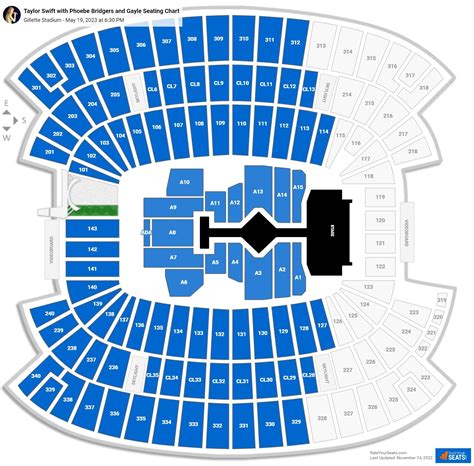 Taylor swift foxborough seating chart. May 15, 2023 · Updated on: May 18, 2023 / 7:11 AM EDT / CBS Boston. FOXBORO - The wait is almost over, Swifties: Taylor Swift is coming to Foxboro this weekend to perform three Gillette Stadium concerts on May ... 