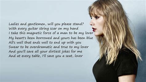 Taylor swift lover lyrics. Things To Know About Taylor swift lover lyrics. 
