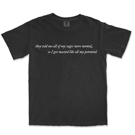 Taylor swift lyric shirts. Oct 21, 2022 · [Pre-Chorus] Did you hear my covert narcissism I disguise as altruism Like some kind of congressman? (A tale as old as time) I wake up screaming from dreaming One day, I'll watch as you're leaving ... 
