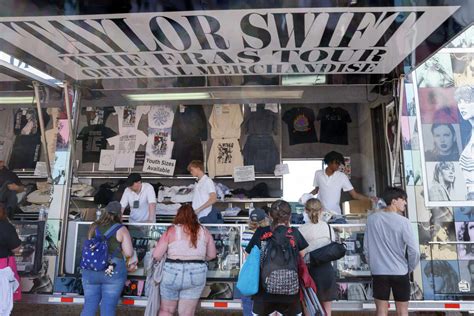 Watch on. The merchandise truck for Taylor Swift's "Er