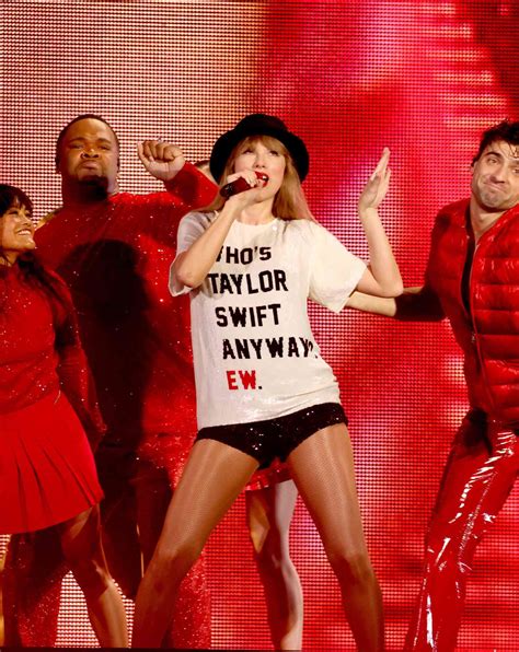 Taylor swift red shirt eras tour. 
