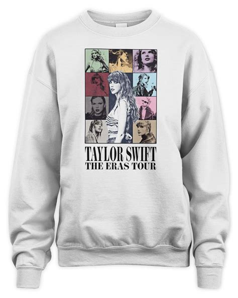 Taylor swift sweatshirt eras. Curated Outfits for Taylor Swift's Eras Tour. Choose your era, pick your outfit, and make it yours. Based on available Summer Spring '23 collections. 