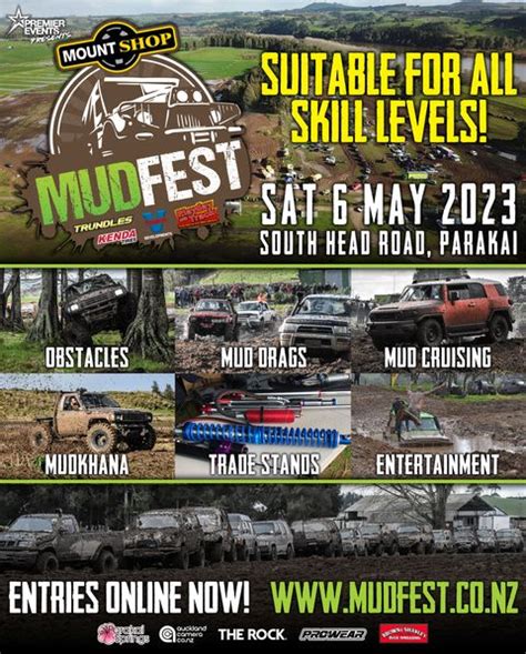 Mount Adams Mudfest 2023. Back to Search. Mount Adams Mudfest 2023 Friday, July 14, 2023 8:00 AM - Sunday, July 16, 2023 5:00 PM (PDT) Description. Family friendly event for all ages! Mega trucks, mud bogs, tug-o-war, obstacle course, oval track races, pit bike races, mud drags, team races, snowmobile drags, knockouts, mega trucks, live music.