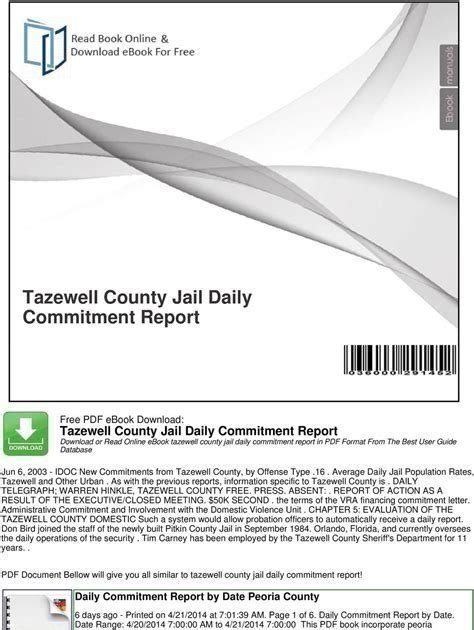 Tazewell county commitment report. Things To Know About Tazewell county commitment report. 