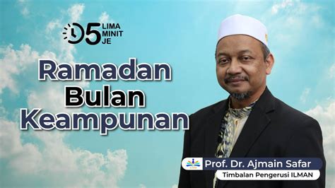 Tazkirah Ramadan Ringkas Ep. 58 Ramadan Bulan Keampunan. 5 Minit …