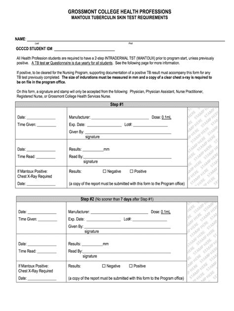 Tb Test Form 2 Step