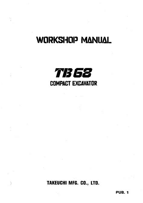 Tb68 tb68 e compact excavator workshop manual. - 2006 kawasaki stx 12f service manual.
