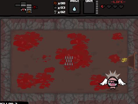 Tboi sacrifice room. The 100% chance it displays when you get that message is a glitch. You still get a boost, but it doesn't display properly and isn't actually 100%. The actual mechanics are explained on the wiki page for the angel room. The part about the sacrifice room is the second to last row on the table. 11. 