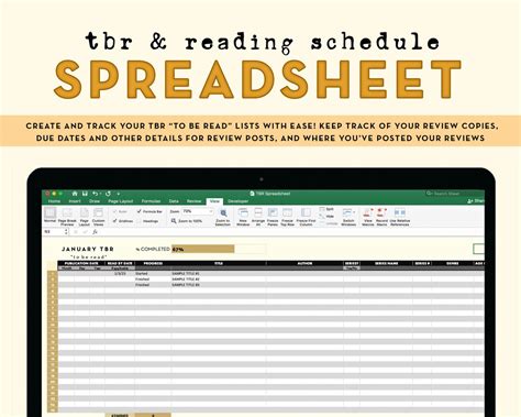 Tbr Spreadsheet Template
