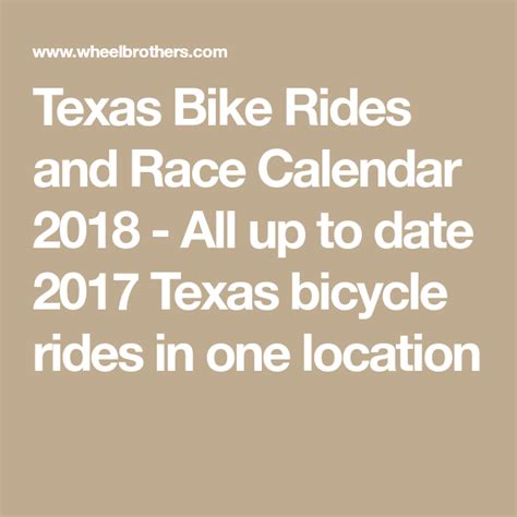 Tcbc Ride Calendar