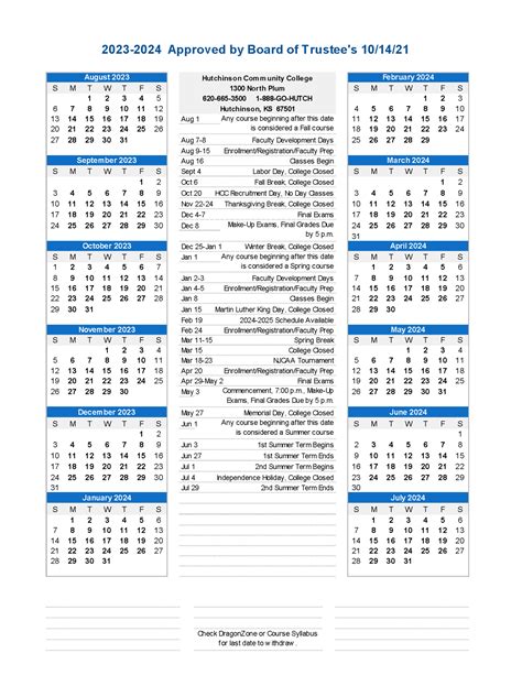 Tcc Spring 2023 Calendar Recette 2023