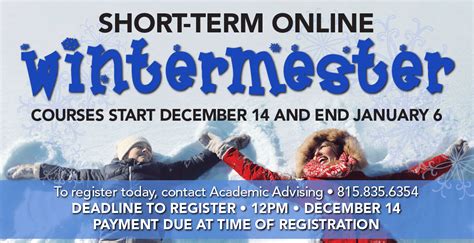 2021‐2022 Academic Calendar Enrollment Services Updated 071118 2 Jan 3rd Wintermester classes begin; last day to register; Census day Jan 10th Wintermester Drop/Withdrawal deadline Note: Student‐initiated drops are permitted after this date, but the student is not guaranteed a. 