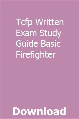 Tcfp written exam study guide basic firefighter. - Les monnaies royales francaises 987 1793.