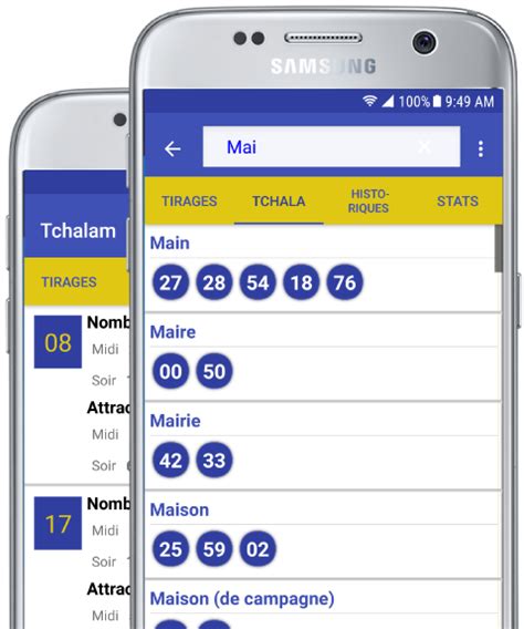 Entertainment Apps Download TCHALAM: Loto, Tchala, Stats APK. TCHALAM: Loto, Tchala, Stats APK 0.0 ‪10K+ 1.3.5 by Kasik Software Jun 20, 2022 Latest Version. What's New in the Latest Version 1.3.5. Jun 25, 2018. history of drawns stored localy-----history of draws (since 2002) bilingual (fr, en) Show More. More Information. Package Name ...