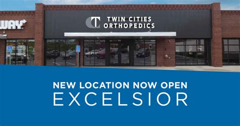 Twin Cities Orthopedics Excelsior with Urgent Care . 470 Water Street, Excelsior, MN 55331. (763) 302-2313. 