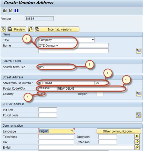 Tcode For Vendor Master In Sap