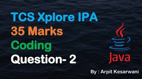 Tcs xplore java coding questions.  On Studocu you find all the lecture note...