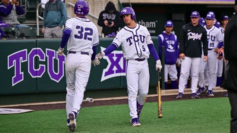 TCU - Bottom Of 2nd; K. Byrne singled to center. A. Silva hit by pitch, K. Byrne to second. L. Maxwell sacrificed to pitcher, K. Byrne to third, A. Silva to second. - P Smith relieved pitcher. A. Davis singled to left center, K. Byrne and A. Silva scored, A. Davis to second advancing on throw. E. Nunez struck out swinging. A. Davis stole third.. 