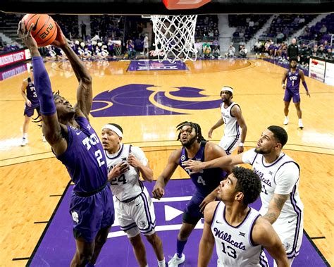 Tcu basketball game tonight. Kansas' one-game lead in the loss column of the Big 12 standings evaporated Tuesday night as the Jayhawks were outplayed by TCU in a resounding 74-64 Horned Frogs victory. The win marked TCU's ... 