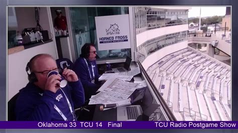 ADVERTISEMENT. 00:00 / 00:00. Listen to Stream TCU Horned Frogs Sports Network here on TuneIn! Listen anytime, anywhere!. 