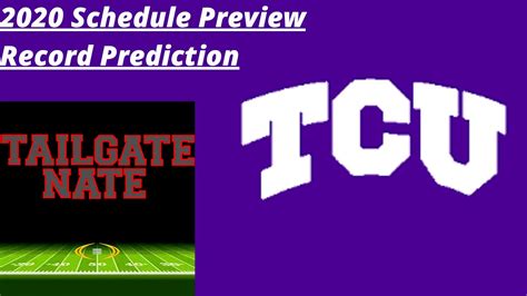 The official composite schedule for the TCU Frogs