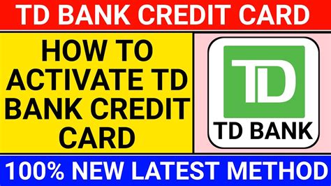 Td bank activate. © 2019 TD Bank, N.A. All Rights Reserved 